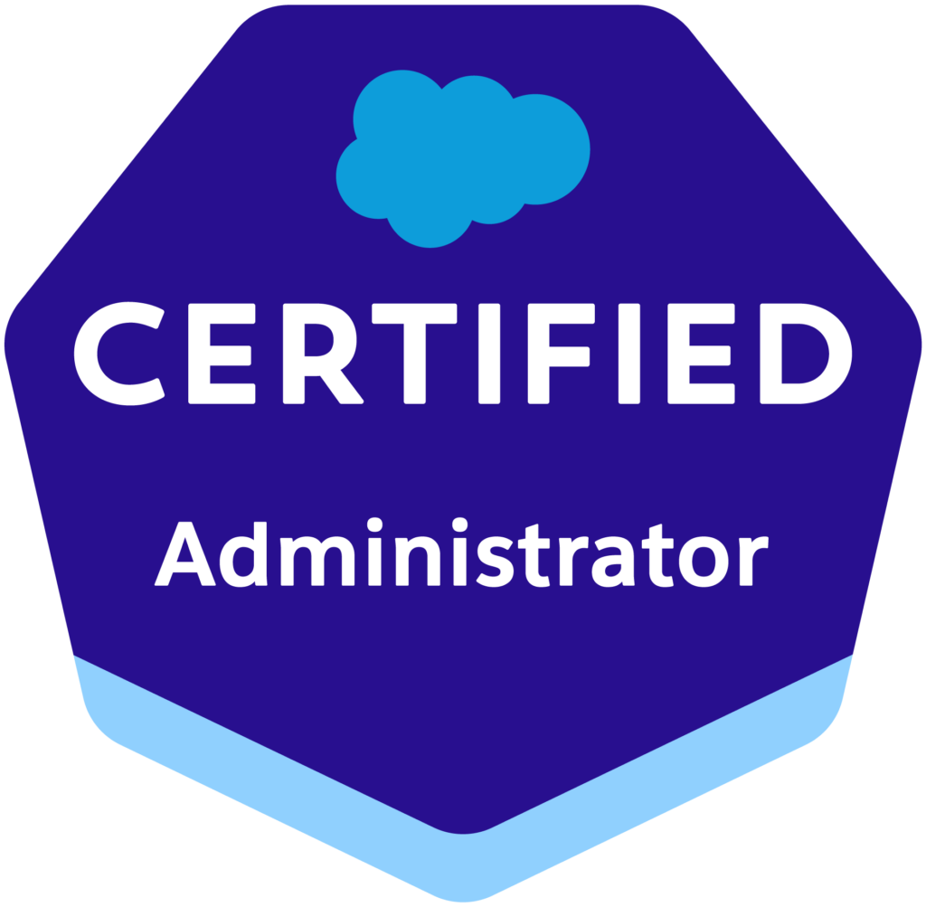 salesforce certified administrator trailhead badge image