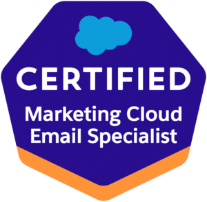 Salesforce Certified Marketing Cloud Email Specialist Certificate Badge