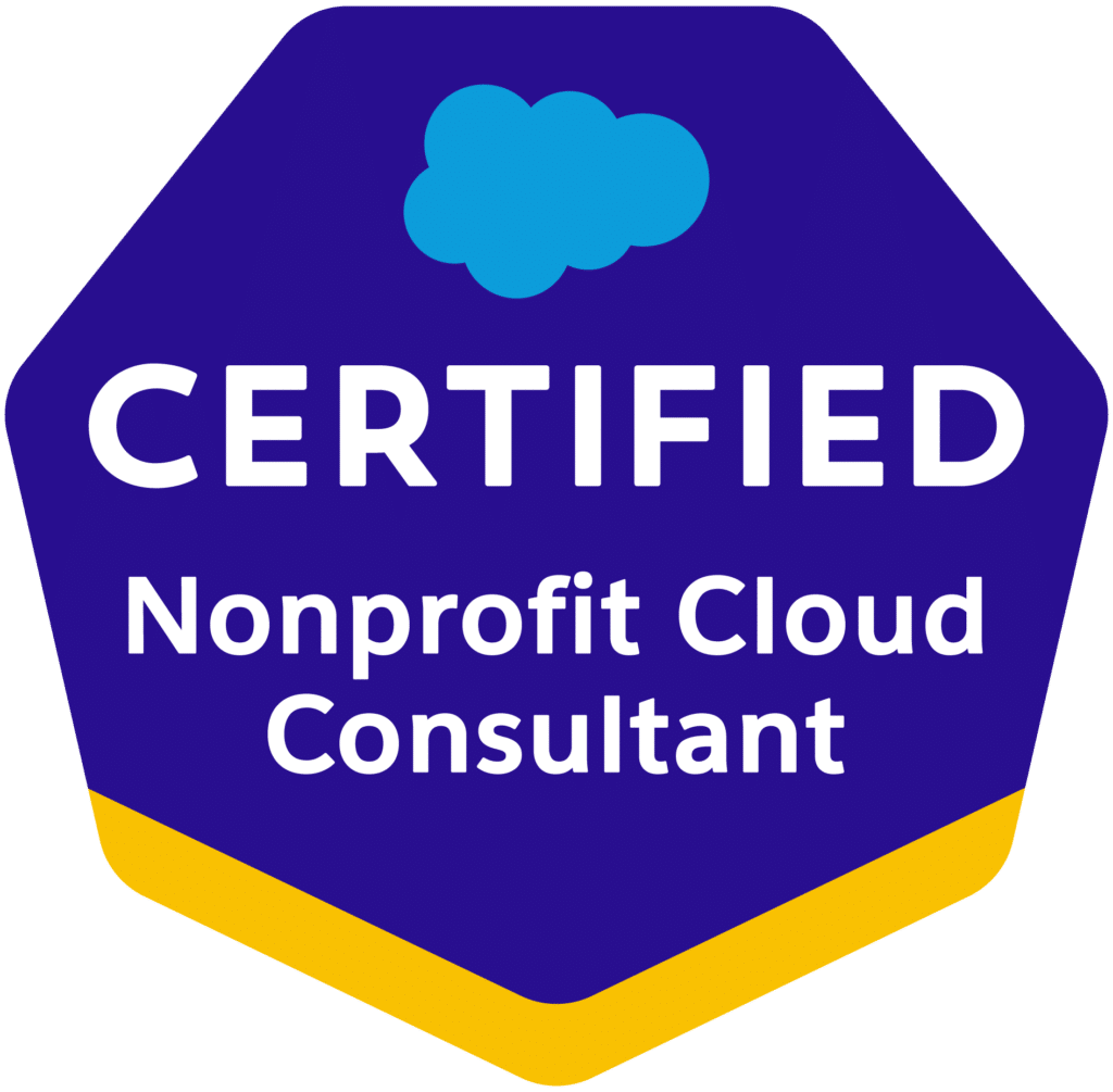 Salesforce Certified Nonprofit Cloud Consultant Certficate Badge