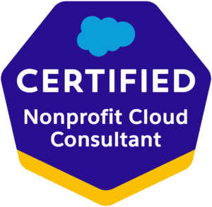 Salesforce Certified Nonprofit Cloud Consultant Certficate Badge