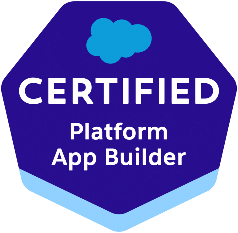 Salesforce Certified Platform App Developer Certificate Badge