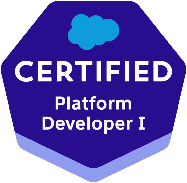 Salesforce Certified Platform Developer I Certificate Badge
