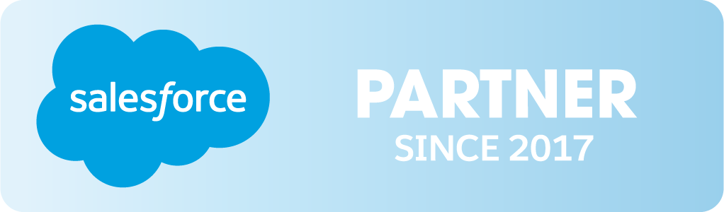 Salesforce partner since 2017 badge