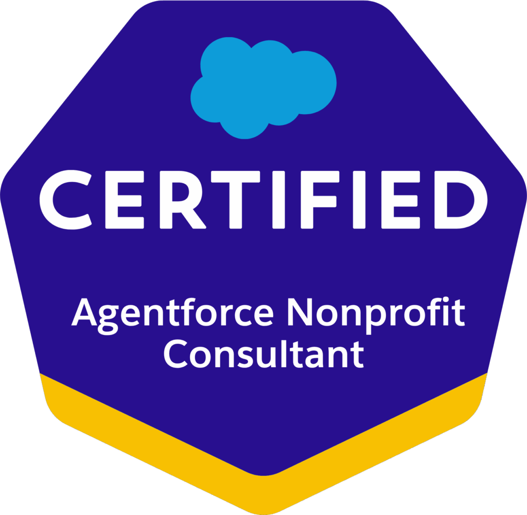Agentforce Nonprofit cert badge